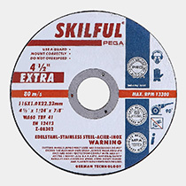 SKILFUL PRO SERIES - 4.5" 5" Super Thin Cutting Wheels For Stainless Steel 1,0/1,6/2,0mm