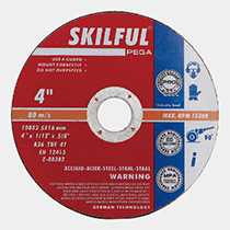 SKILFUL PRO SERIES - 4" Common Cutting Disc, Use For Steel 2,0/2,5mm