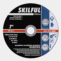 SKILFUL PRO SERIES - 4.5"/5"/7"/9" Universal cutting wheels for Aluminium 3,0mm