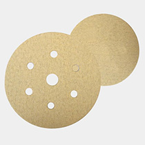 VELCRO &PAS SANDING DISC - White A/o Stearate Coating Velcro Disc With Holes