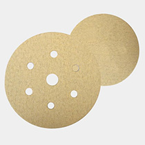 VELCRO &PAS SANDING DISC - White A/o Stearate Coating Velcro Disc With Holes